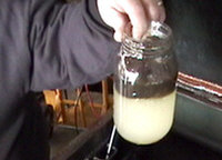 taking a fluid sample before filtration